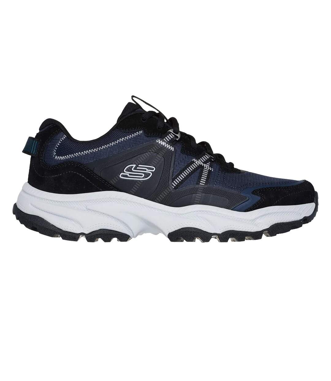 Mens Vigor At Richwood Leather Trainers Navy Grey Skechers-3