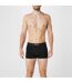 Lot De 2  Boxers Motif/style Logo Homme Noir Gris À Rayures Firetrap-4