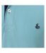 Polo Motif/style Brodé Homme Bleu Clair Bleu Clair Lazy Jacks-2