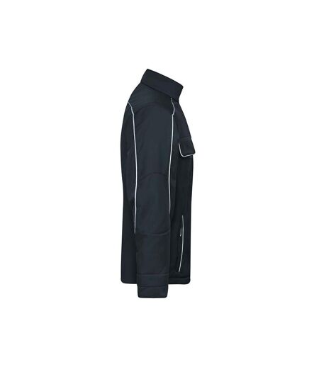 James and Nicholson Adults Unisex Workwear Softshell Jacket (Carbon) - UTFU1006