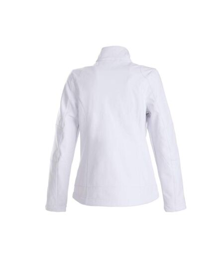 Womens/ladies Trial Soft Shell Jacket White Printer