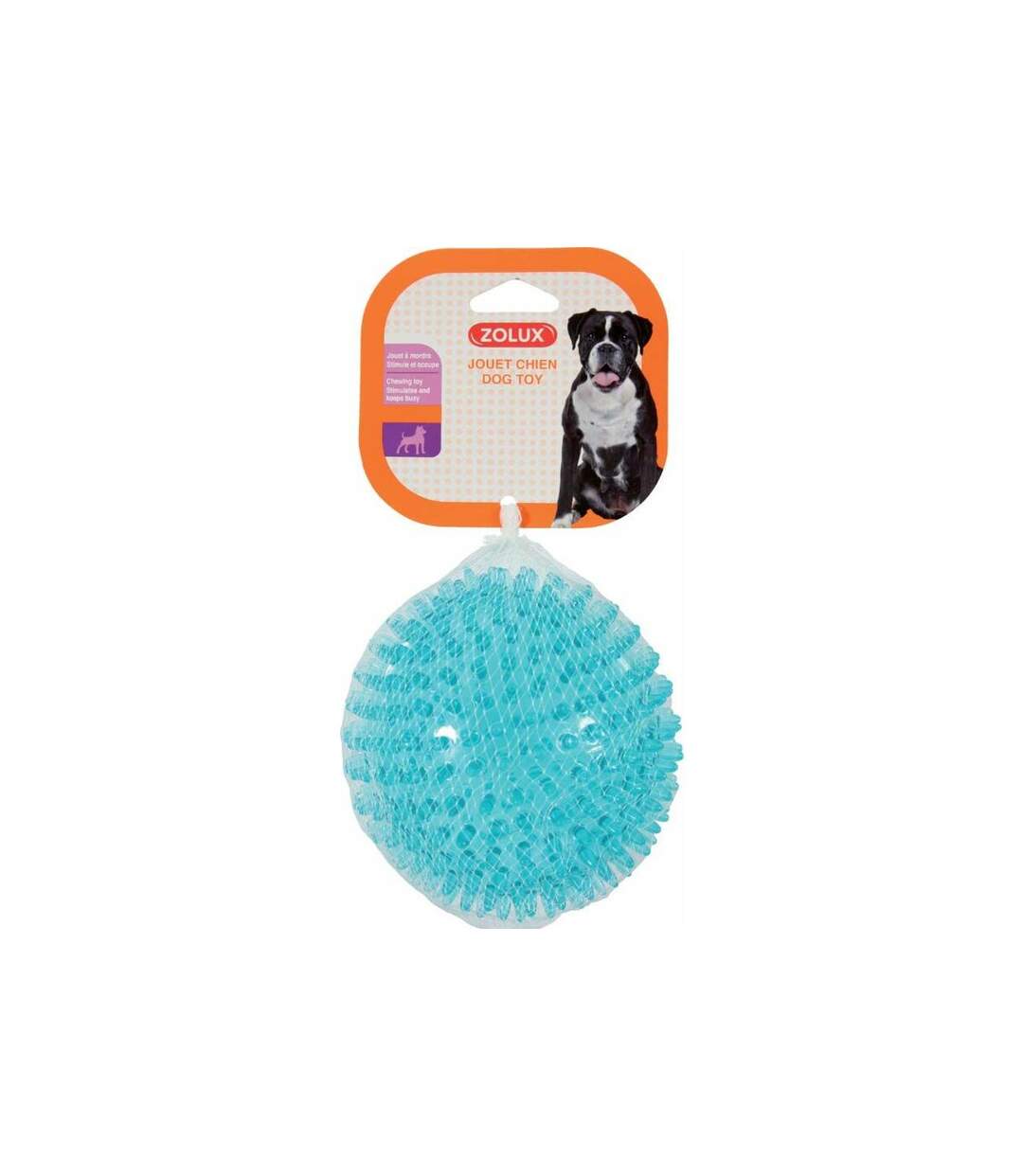 Jouet pour chien balle avec picots Pop 13 cm