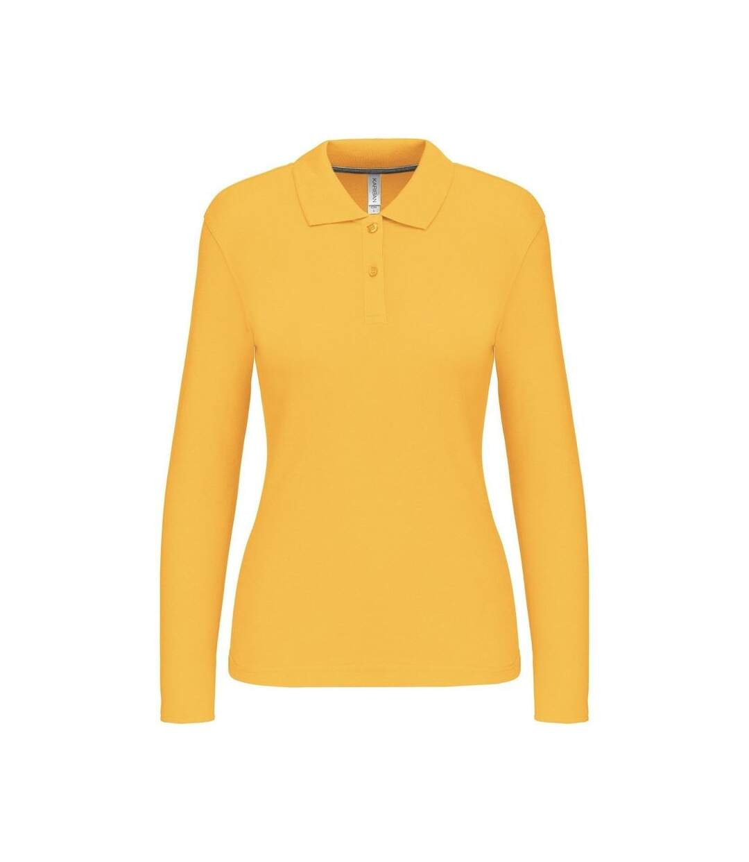 Polo manches longues - Femme - K244 - jaune