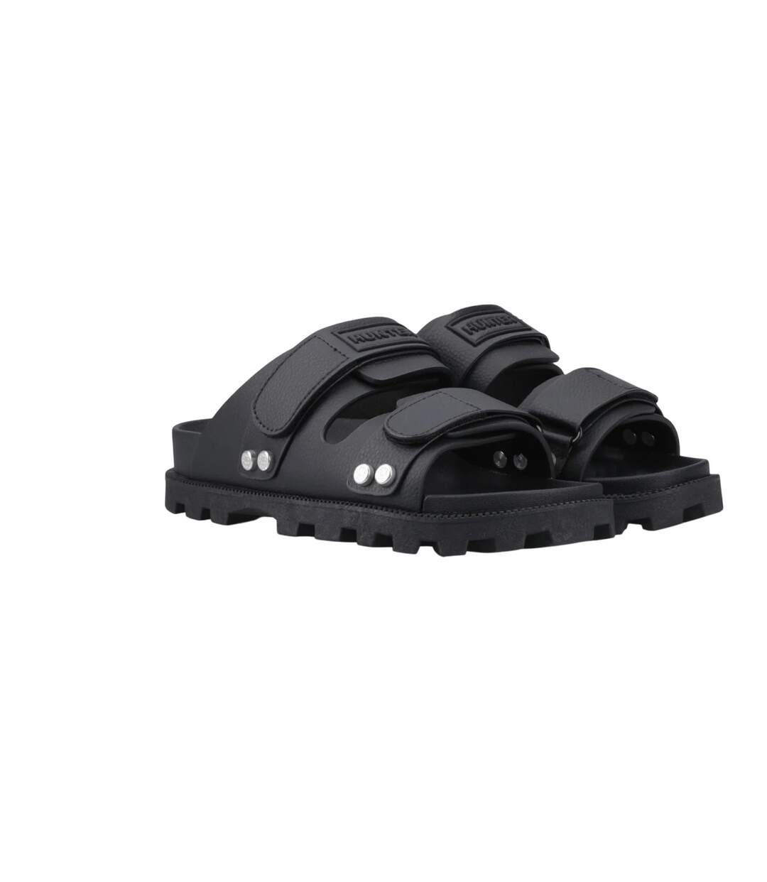 Womens/ladies Vegan Sandals Black Hunter-1
