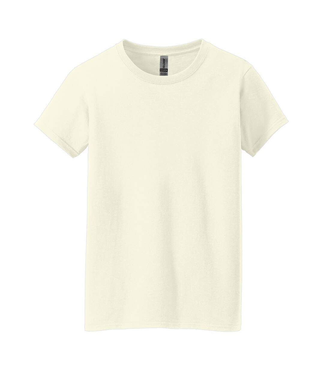 T-shirt Femme Blanc Cassé Gildan-2