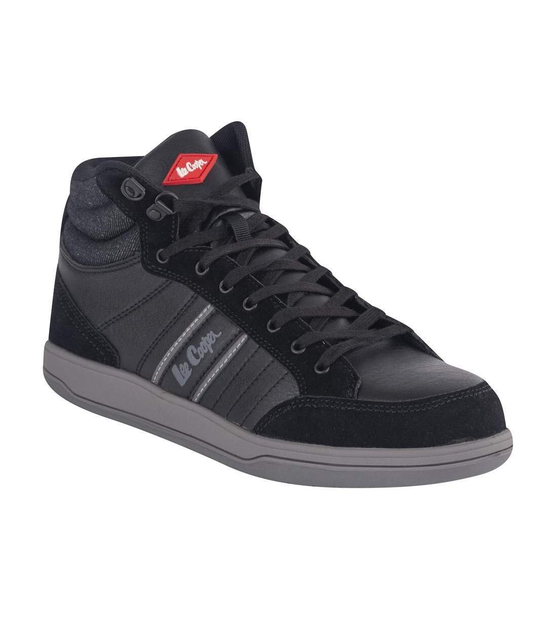 Unisex adult suede safety boots black/grey Lee Cooper-1