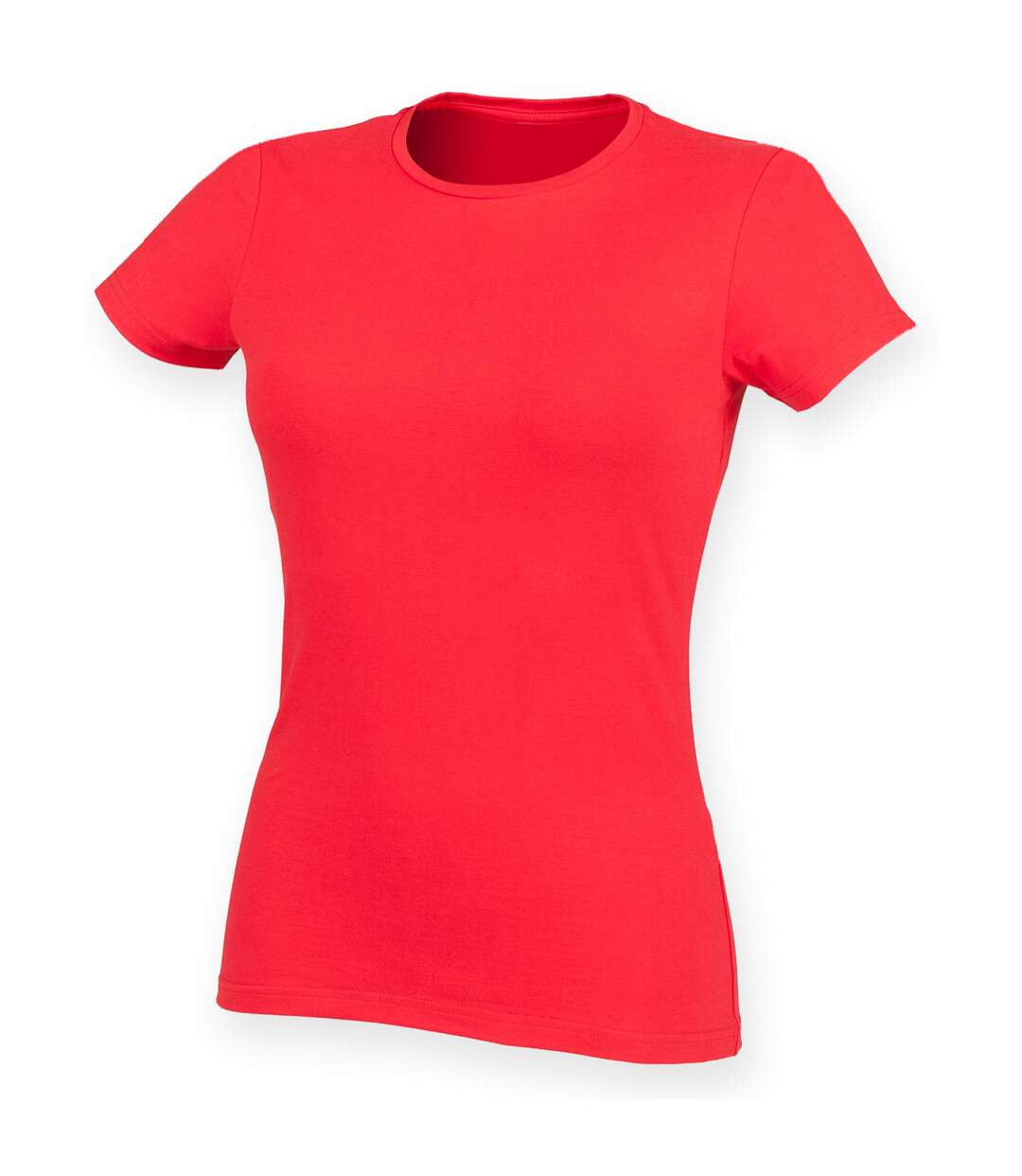 Feel good t-shirt étirable à manches courtes femme rouge vif Skinni Fit