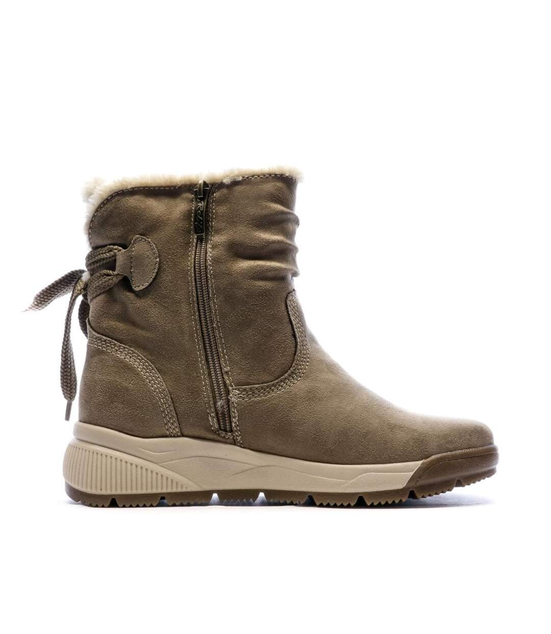 Bottines beige femme relife jynfour-2