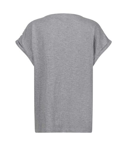 Regatta Womens/Ladies Roselynn Leopard Print Marl T-Shirt (Paloma Grey) - UTRG9436