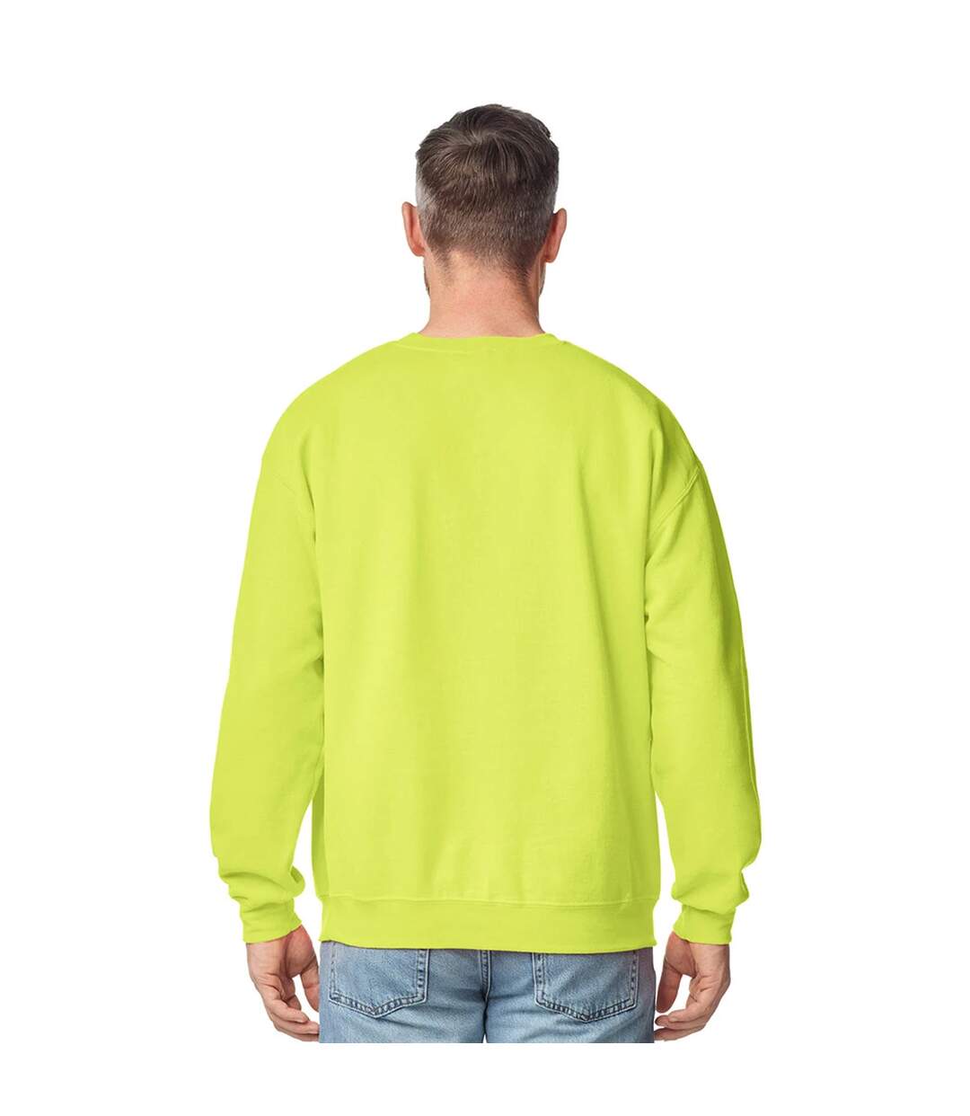 Sweat Uni À Col Ras-du-cou Heavy Blend Femme Jaune Vif Gildan-3