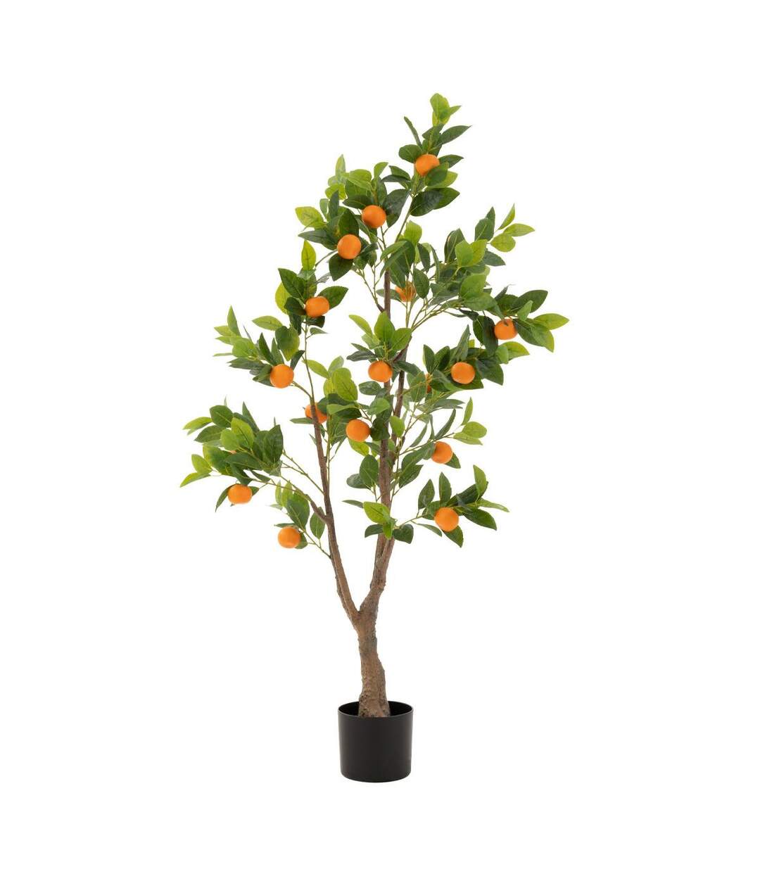 Arbre Artificiel en Pot Oranger 130cm Vert-1