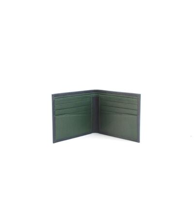 Eastern Counties Leather Carter Leather Slimline Card Wallet (Navy/Green) (One Size) - UTEL365