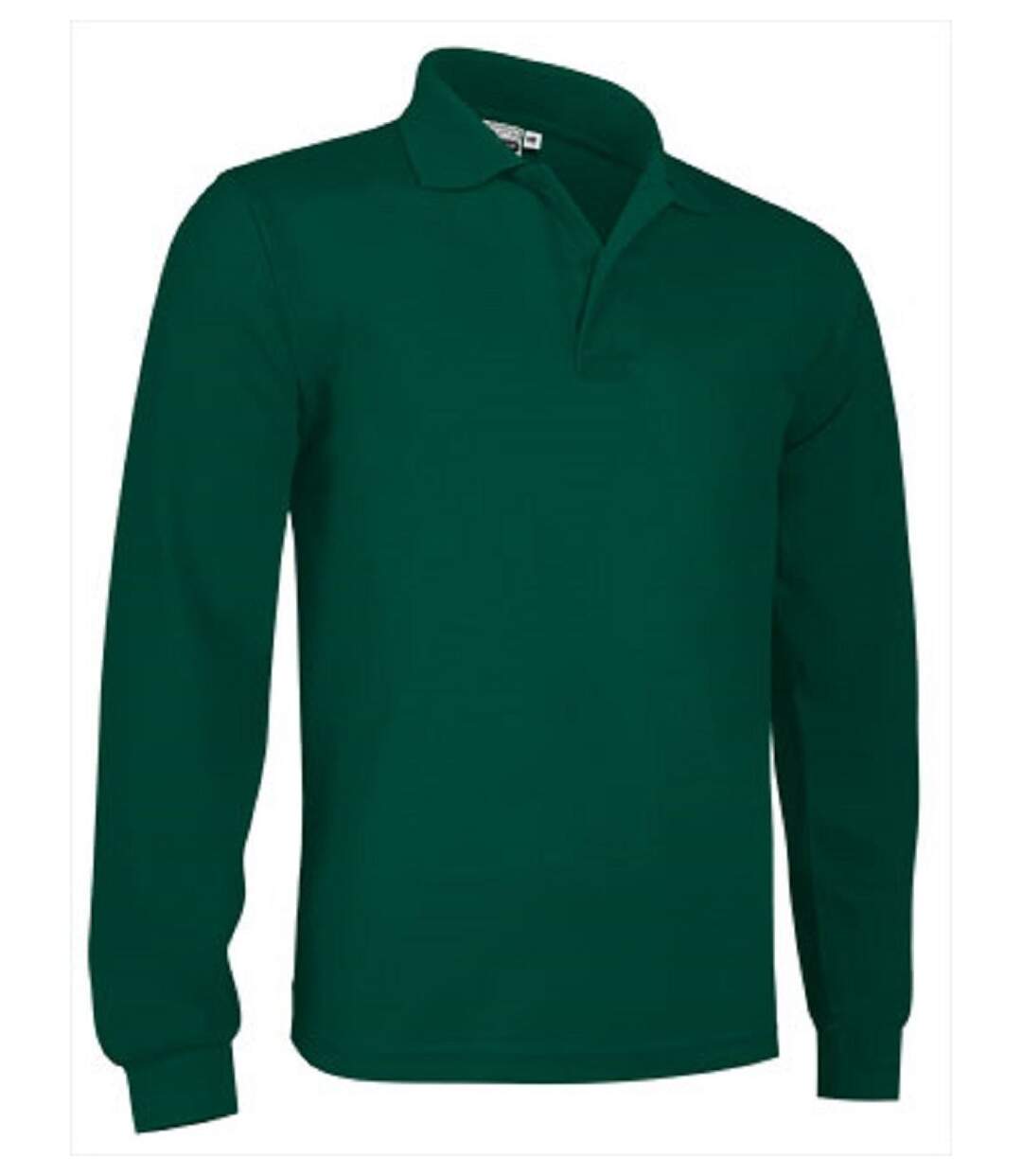 Polo manches longues - Homme - réf PREDATOR - vert bouteille