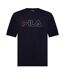 T-shirt Motif/style Logo Harrison Homme Bleu Marine Fila-1