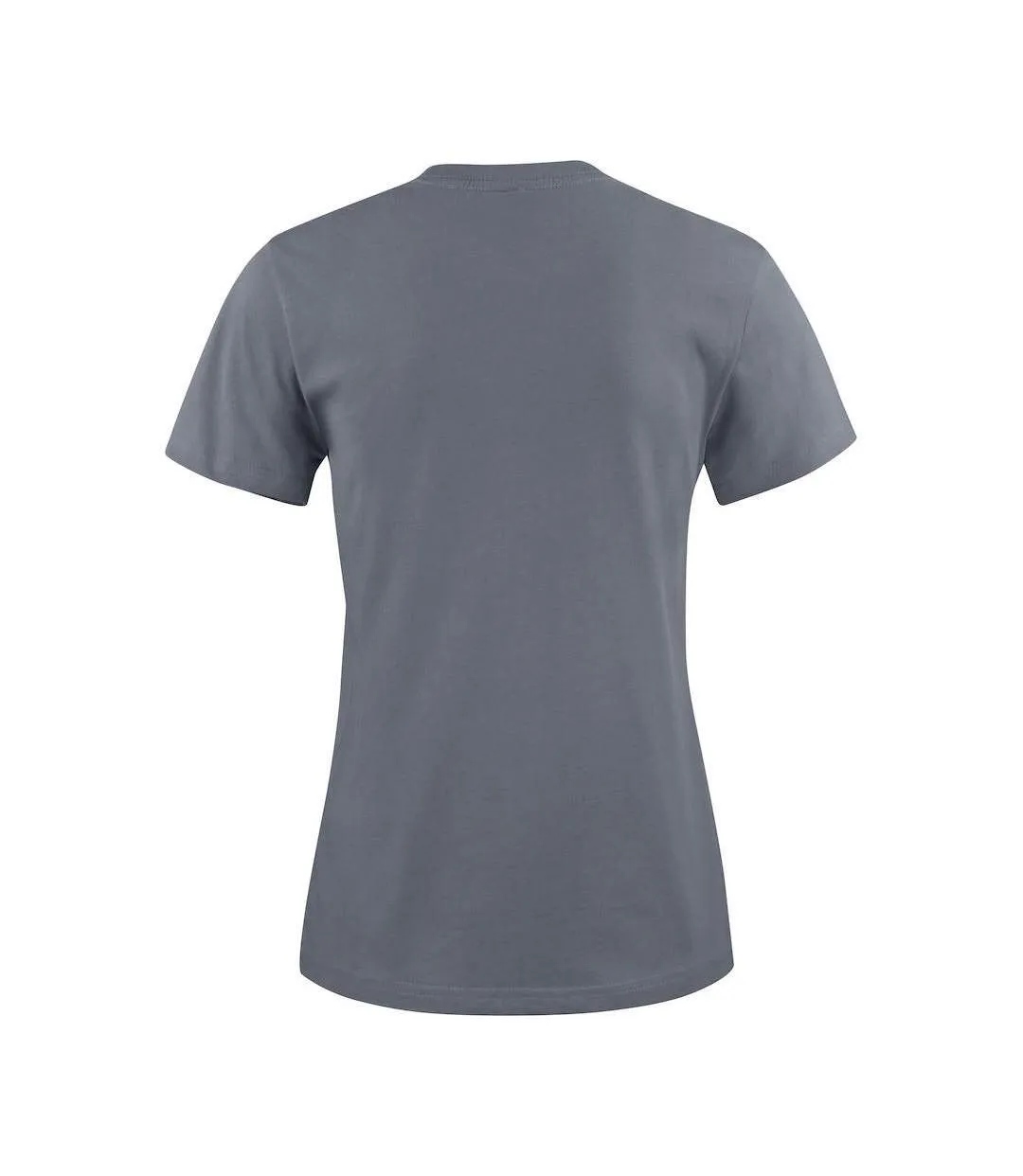 Womens/ladies Light T-shirt Steel Grey Printer-2