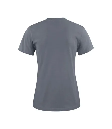 Womens/ladies Light T-shirt Steel Grey Printer