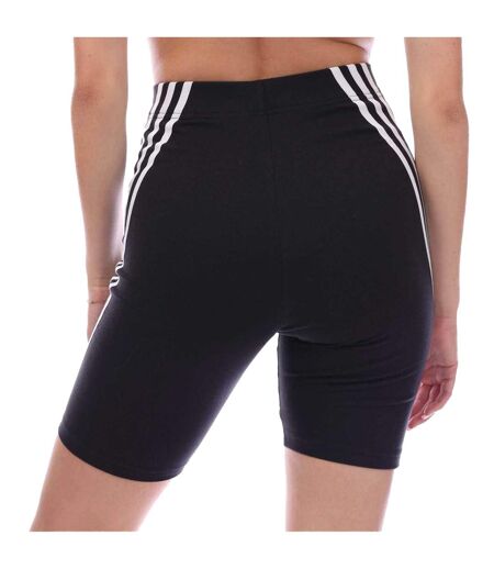 Short De Motard Style 3 Rayures Future Icons Femme Noir Blanc Adidas