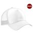 Lot de 2  casquettes de baseball homme blanc Beechfield