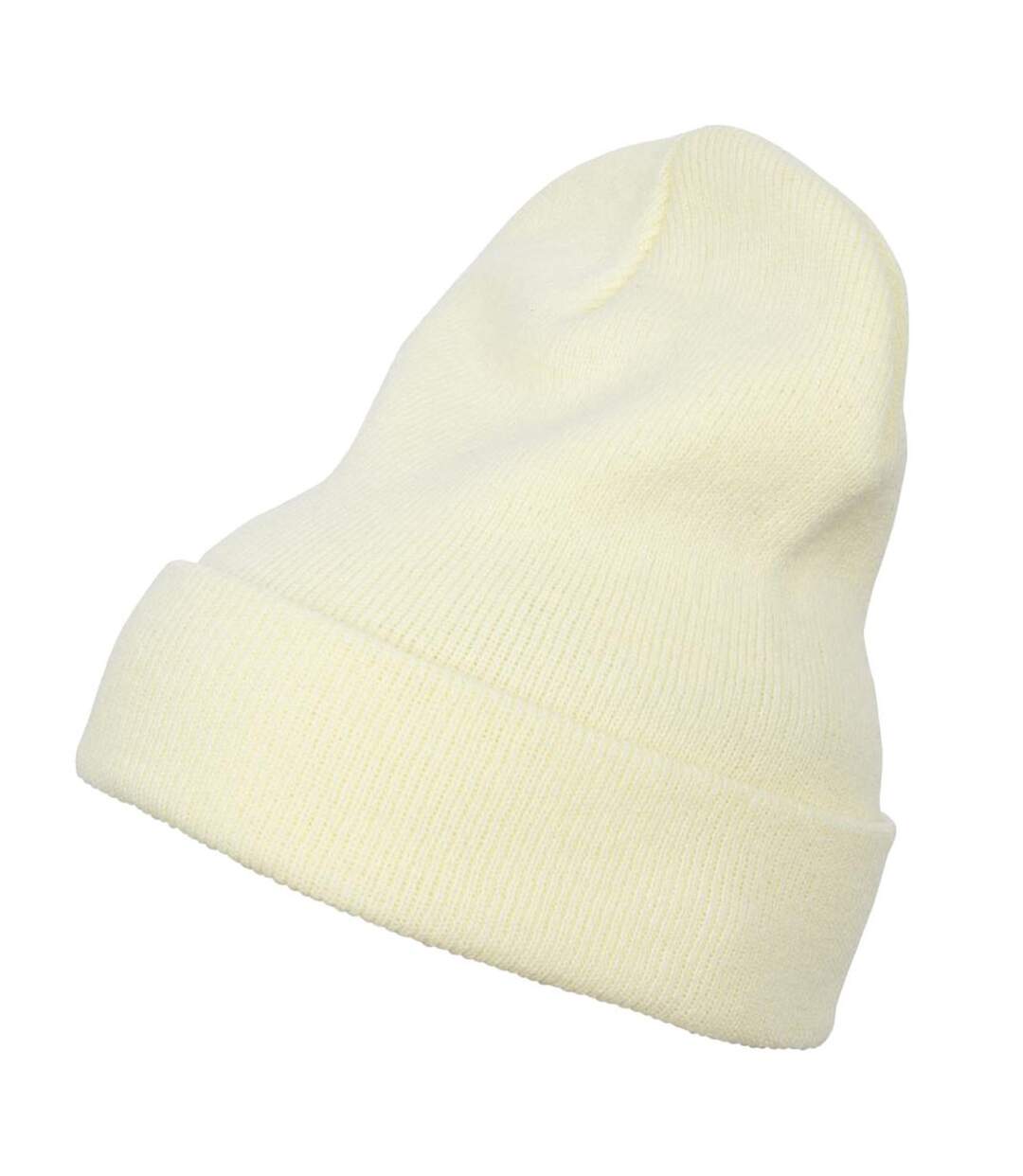 Bonnet épais long adulte unisexe jaune pâle Yupoong-1