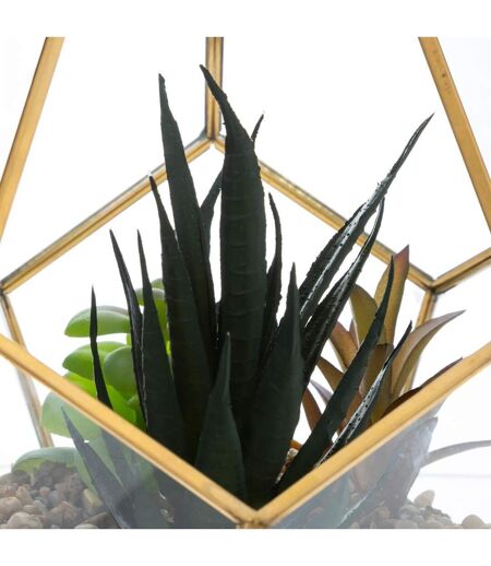 Plante Artificielle & Terrarium Déco Julie 17cm Or