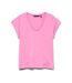T-Shirt rose vif femme vero moda dubarry - l-1