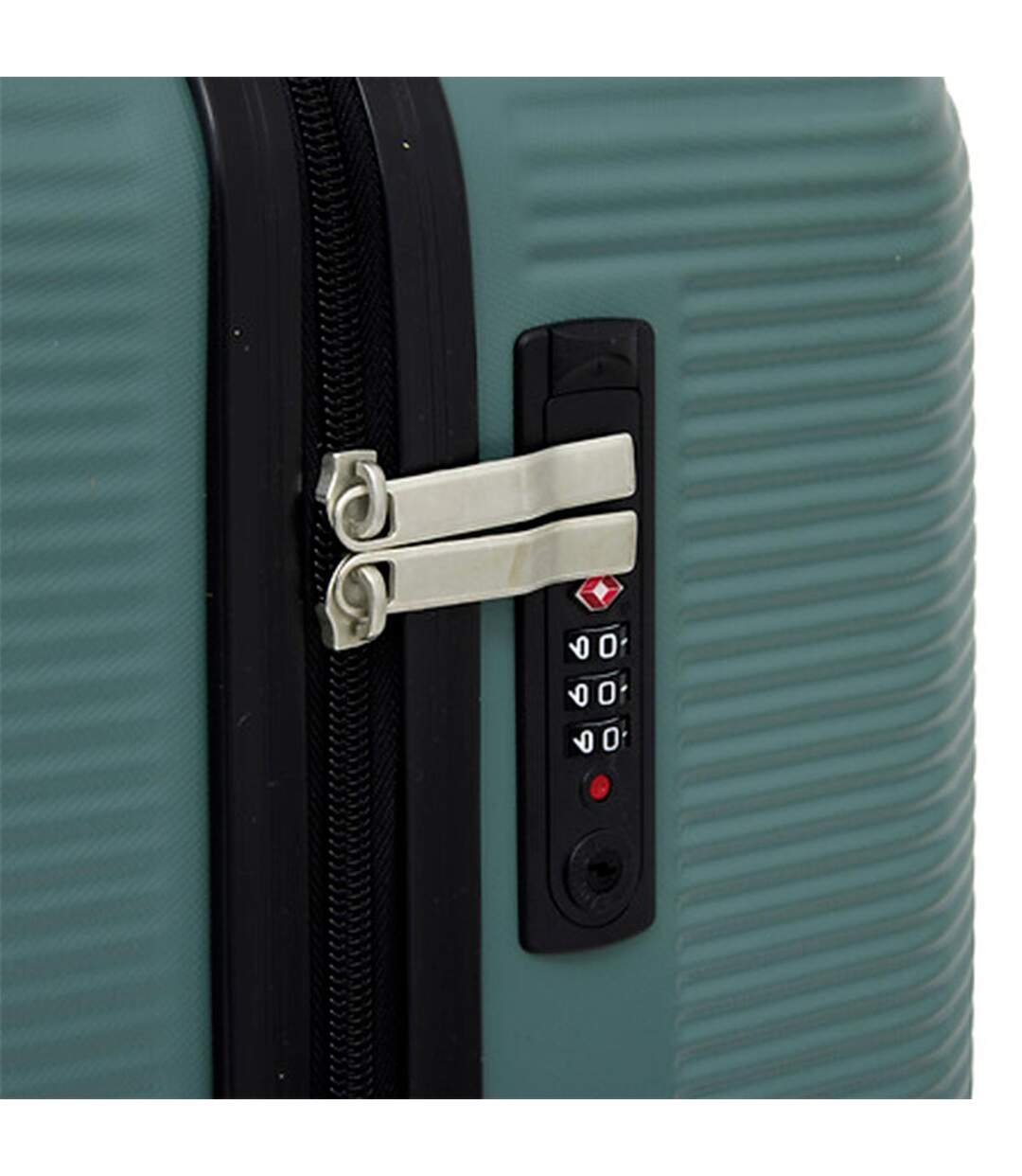 Lot de 3 Valises Rigides à Roulettes Travel 77cm Vert-3