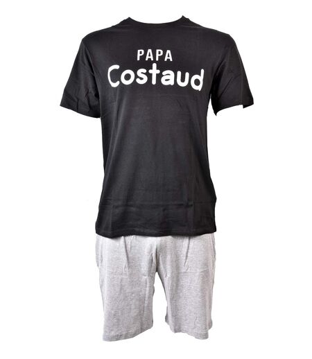 Pyjama Court COTON MUSC NOIR