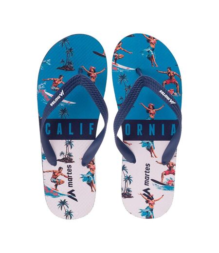 Tongs Renir Homme Bleu Marine Bleu Blanc Martes