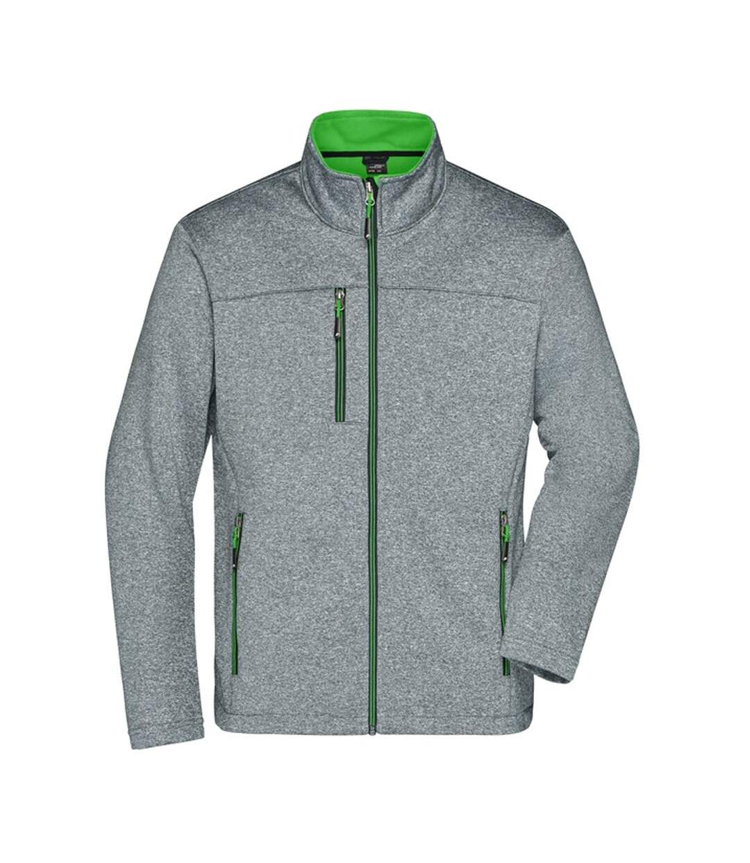Veste Softshell Homme Vert Foncé Chiné James And Nicholson-1