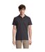 Polo Spring Homme Gris Foncé Uni SOLS-1