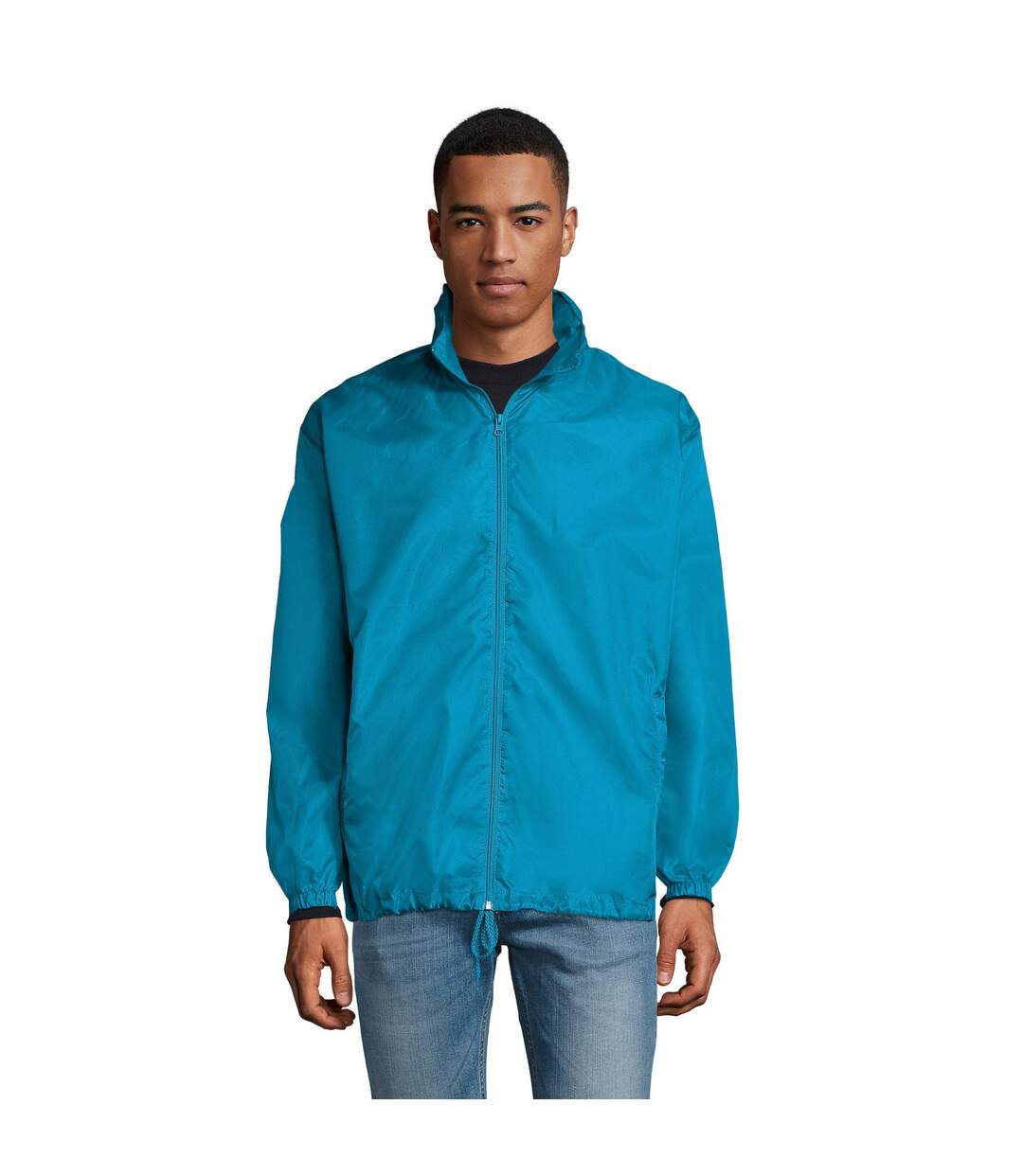 Unisex Adult Shift Windbreaker Aqua SOLS-1