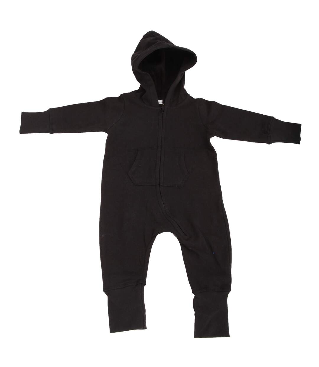 Grenouillère à capuche bébé unisexe noir Babybugz-1