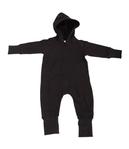 Grenouillère à capuche bébé unisexe noir Babybugz