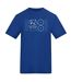 Mens Bicycle T-shirt Blue Plain Lazy-1