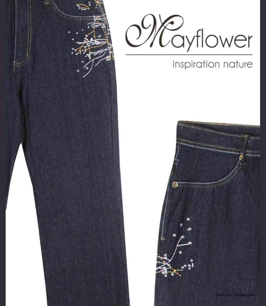 Jean avec broderie SH1083D-4
