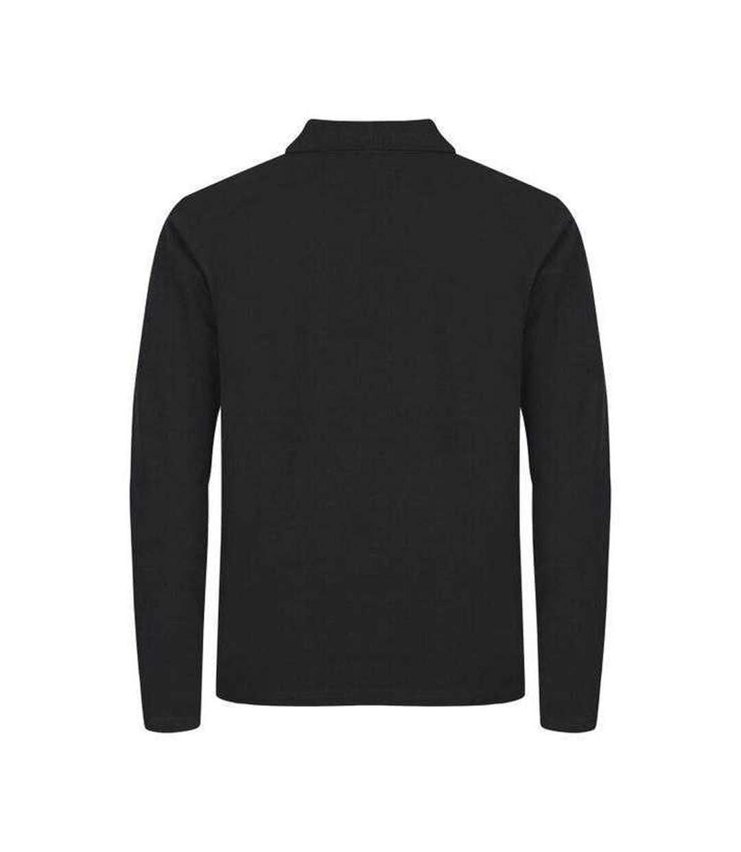 Polo Manches Longues Premium Homme Noir Clique-2