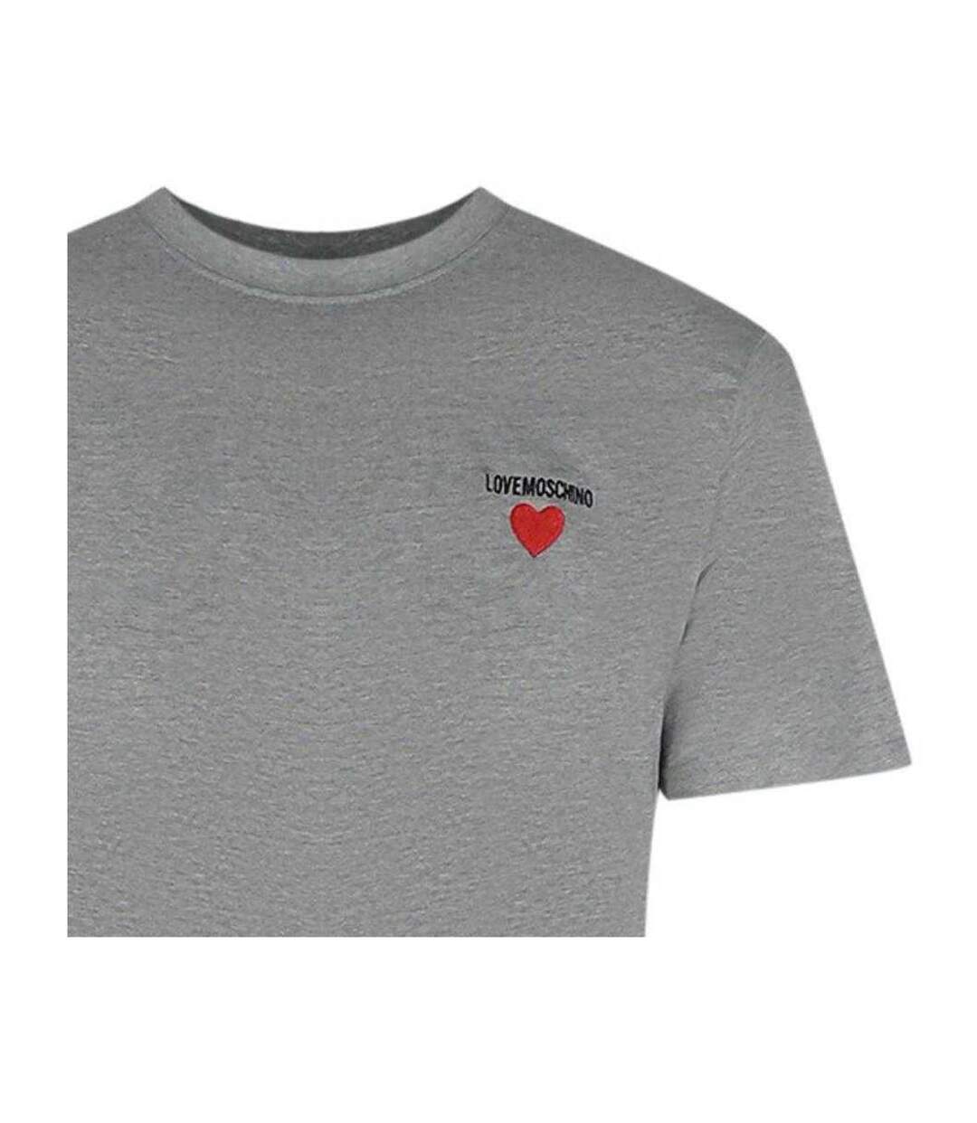 T-shirt Homme Gris Love Moschino-4