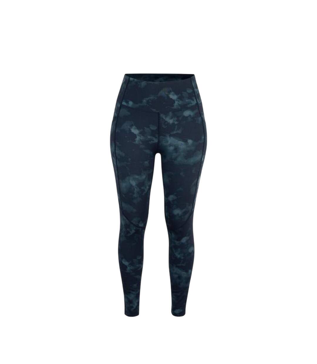 Womens/ladies Camouflage High Waist Leggings Stormy Grey LA Gear-1