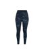 Womens/ladies Camouflage High Waist Leggings Stormy Grey LA Gear-1