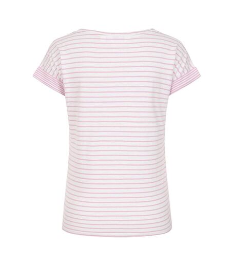 T-shirt Motif/style Rayé Femme Rose Lazy Jacks