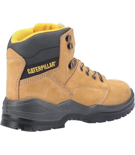 Mens Striver Lace Up Injected Leather Safety Boot Honey Caterpillar