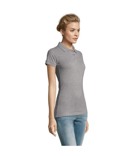 Polo Perfect Femme Gris Chiné SOLS