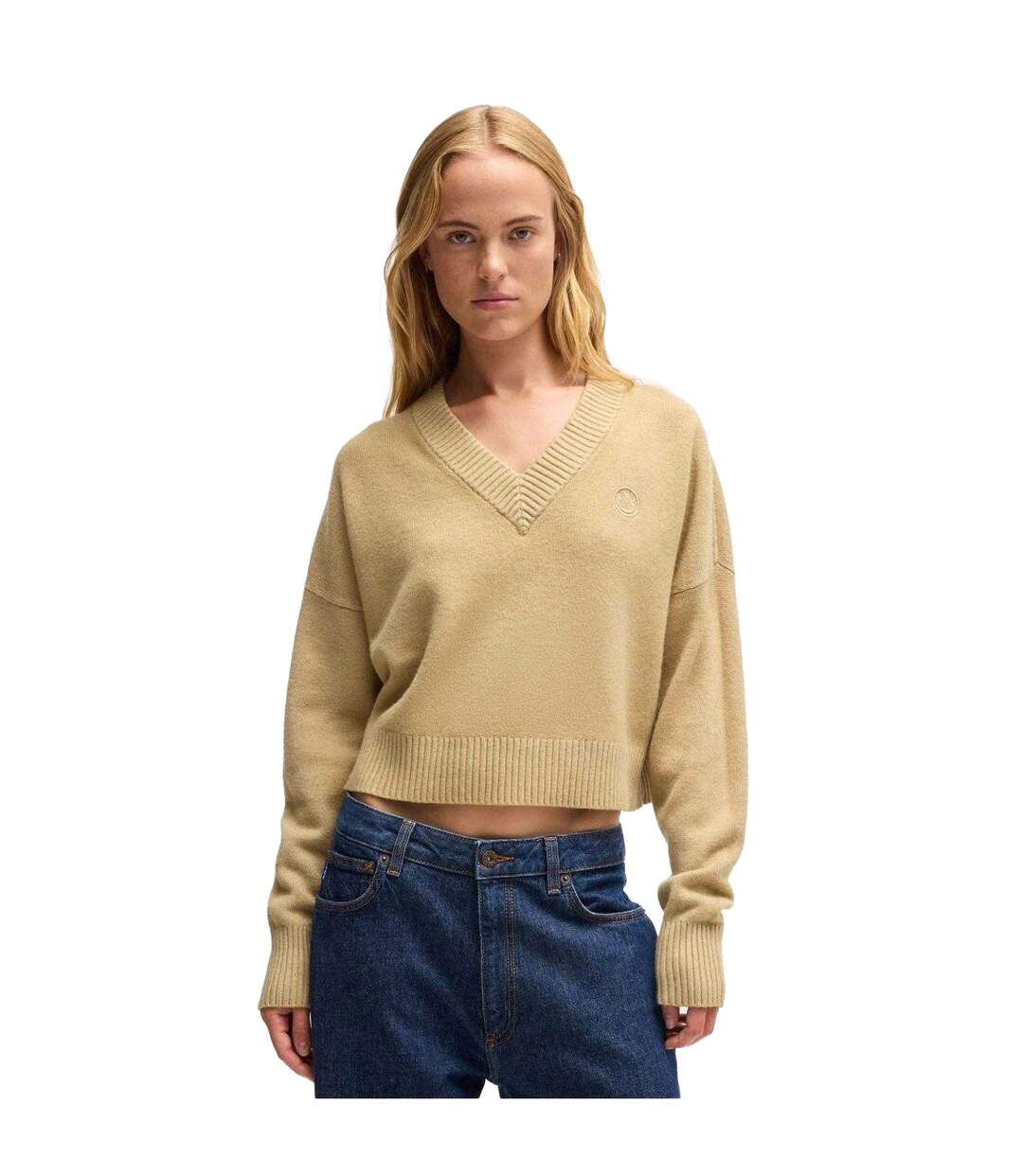 Sweat Sester B Femme Beige Hugo-1