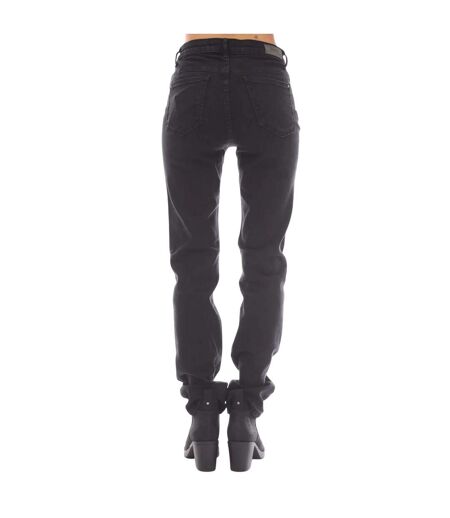 Womens/ladies sui mid rise slim jeans black Only