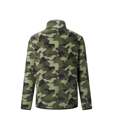 Veste Polaire Motif/style Camouflage Frankie Homme Kaki Foncé Regatta