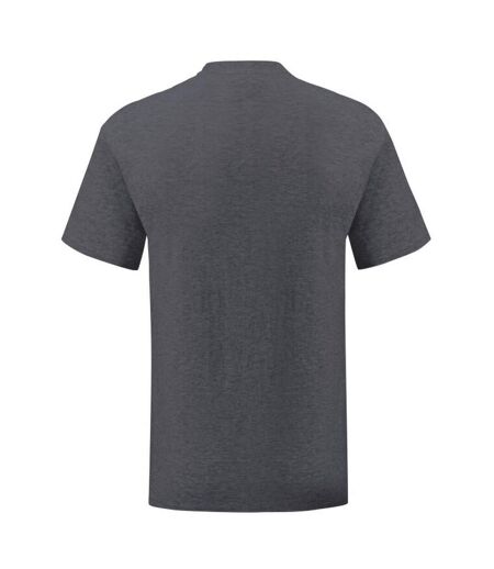 T-shirt manches courtes iconic homme gris chiné Fruit of the Loom