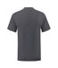 T-shirt manches courtes iconic homme gris foncé chiné Fruit of the Loom