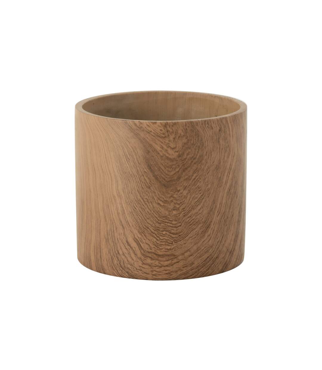 Cache-Pot Déco en Ciment Forêt 21cm Marron-1