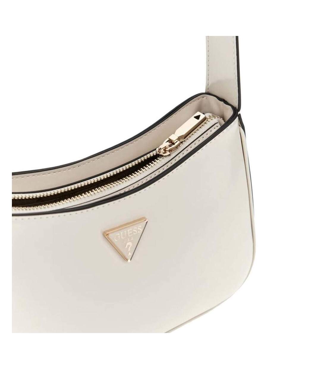 Sac à main ecru femme guess arnela top zip shoul-3