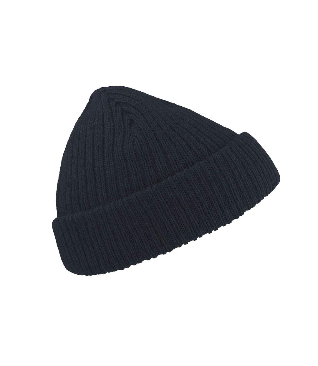 Unisex docker short beanie with turn up navy Atlantis-3